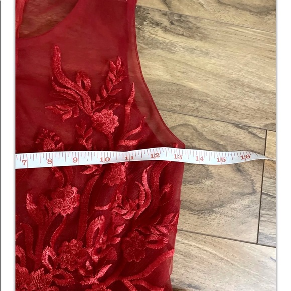 NWOT Red Lace Dress for Christmas,New Yr,Valentine - Picture 7 of 8